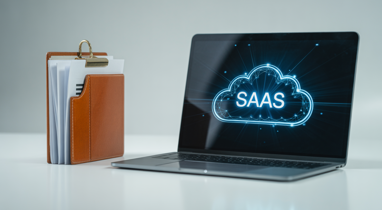 Professional photograph depicting robust legal protection for a cloud-based SaaS business agreement, symbolizing security and expertise.