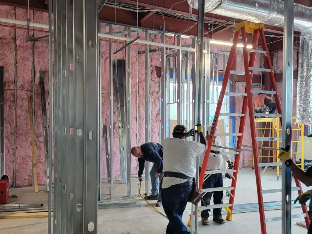 Zavza Seal workers during aspen dental, Holbrook NY construction